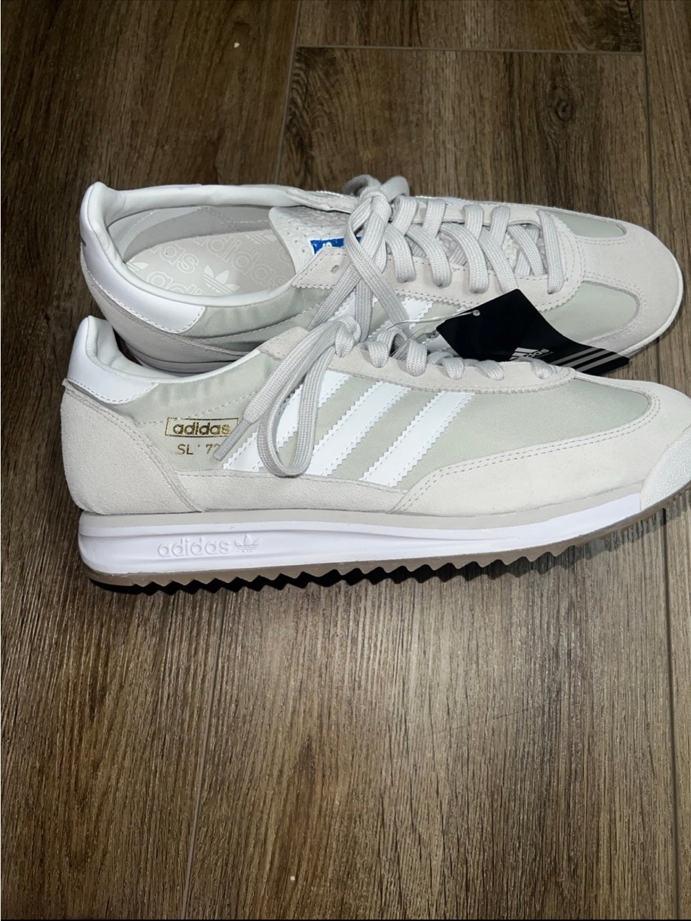 adidas SL 72 Sneakers in White and Light Gray